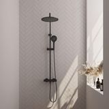 Brauer Black Edition Opbouw Thermostatische Regendoucheset