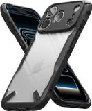 Ringke Fusion X | Hoesje Geschikt voor Apple iPhone 18 Pro Max / 17 Pro Max | Back Cover | Militaire Standaard | Zwart