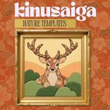 Kinusaiga Nature Template Book: 35 Beginner-Friendly Templates Square for Fabric Art