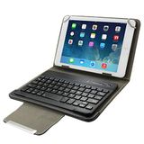 ZAORUN Toetsenbord Universele Lederen Hoes met Afscheidbaar Bluetooth Toetsenbord en Houder Compatibel voor 10,1 inch Tablet PC Tablet PC Toetsenbord Accessoires (Kleur: Zwart)