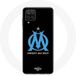 Maniacase Samsung Galaxy A22 4G Hoesje Olympique de Marseille Logo Fond Noir