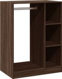 vidaXL Kledingkast 77x48x102 cm bewerkt hout grijs sonoma eikenkleurig