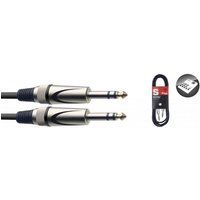 Stagg SAC1PS DL Deluxe symmetrische instrumentkabel (jack naar jack, 1 m)