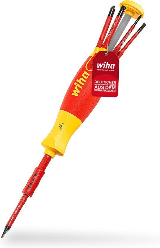 Wiha LiftUp electric Bit Schroevendraaier Set - 6 SlimBits - 41234