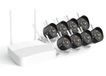 Tenda Wifi-videobewakingsset, 8 x 2 K buitencamera's en 8 CH NVR (tot 10 TB) met 1 TB HDD, nachtzicht in kleuren, bewegingsdetectie en persoon, H.265, toegang op afstand, K8W-3TC-1T