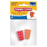 PARODI & PARODI - Conische vorm wijn- en glazen flessendop, 2-delige set van polyethyleen voor contact met levensmiddelen, wijnflessluiting, bier, champagne, accessoires