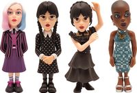 MINIX - TV Series - Wednesday - Pack of 4 - Wednesday, Wednesday in Ball Dress, Enid, Bianca - Standbeeld 12cm