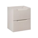 AC-Déco Badkamermeubel 50 cm, kleur kasjmier, mat, met groefverlijste MDF-laden