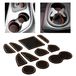 CupHolderHero Dodge Challenger Accessoires 2015-2022 Premium Custom Interieur Antislip Anti-stof Bekerhouder Inserts, Middenconsole Liner Matten, Deur Pocket Liners 11-delige Set (Oranje Trim)