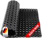 FLOORDIREKT Rubber ringmat - Octagon - Deutmat - Dikte: 23 mm - 100 x 200 cm