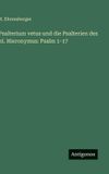 Psalterium Antigonos Verlag Psalterium vetus und die Psalterien des hl. Hieronymus