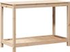 vidaXL Oppottafel met schap 108x50x75 cm massief grenenhout