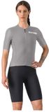 Castelli Premio Evo Korte Mouw Wielertrui Grijs M Vrouw