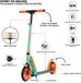 Story GO Deluxe Trottinette pliable pour citadin Menthe/Orange 80-106 cm
