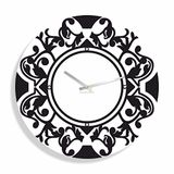 Flexistyle Moderne wandklok BAROCK, rond 50 cm, acrylglas, woonkamer, hal, gemaakt in de EU