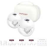 Momcozy M5 Tire-lait électrique portable mains libres, Téterelle à double étanchéité, 3 modes, 9 niveaux d’aspiration, Gris, Lot de 2, Cadeaux pour maman