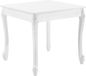 en.casa Table à manger Lüneburg 80x80x76 cm campagne carré MDF blanc