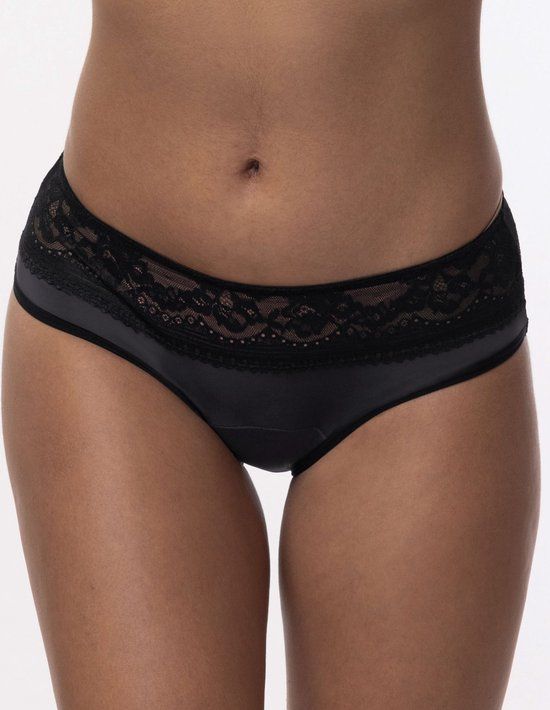 Dorina 2-pack incontinentie ondergoed - Hipster Lace - Zwart / XS