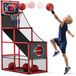 Jeu d'arcade de panier de basket - Réglable 44 à 55 pouces - Comprend 4 balles et une pompe - Pour intérieur et extérieur