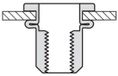 Masterfix Blindklinkmoer M6x16mm - RVS (A2) - cilinderkop (Per 250 stuks)