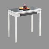 ASTIMESA MLBGR keukentafel, metaal, grijs, 80 x 40 cm