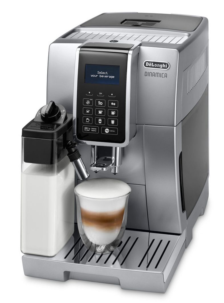 De'Longhi Dinamica ECAM 350.75.S Volautomatische Espressomachine - Zwart/Zilver