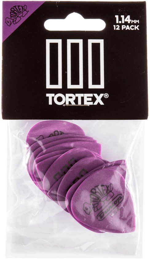 462P1.14 Dunlop 462P114 Tortex III Plectrum 1.14mm 12-Pack