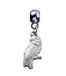 The Carat Shop Harry Potter Hedwig Uil Slider Bedel Zilverkleurig