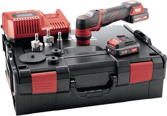 FLEX Powertools FLEX PXE 80 Set - mini polijstmachine - roterend en excentrisch - 3 in 1