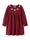 Name it Gebreide jurk Biologisch katoen Red Dahlia