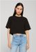 Urban Classics Ladies Structured Jersey Cropped Tee Dames T-shirt - Zwart - XL