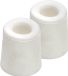 Benson Deurstopper - 4x - wit - rubber - 4,8x3,7 cm - RVS - deurbuffer