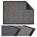 Deurmat, Flandria Deurmat, stofdicht, antislip, deurmat voor binnen en buiten, 40 x 60 cm, antraciet