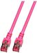 EFB-Elektronik RJ45 patchkabel S/FTP, Cat.6, LSZH, 1m, magenta