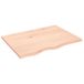 VidaXL Tafelblad 100x40x(2-6) cm onbehandeld massief eikenhout