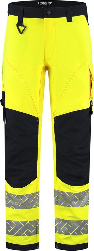 Tricorp Werkbroek 4-Way Stretch High Vis Redefined Knieversterking 506120 - FluoryellowInk - 54