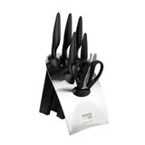 Rockingham Forge Greenworks 7-delige messenblokset, zwart