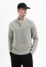 No Excess Chenille melange trui met halve rits en raglanmouwen - L