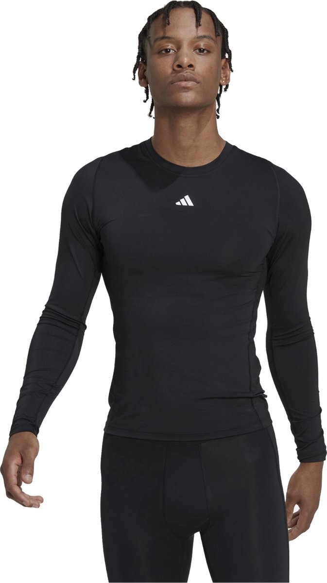 Adidas adidas Techfit Training Long Sleeve HK2336, Mannen, Zwart, Shirt met lange mouwen, maat: XL