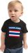 Bellatio Decorations Thailand baby shirt met vlag zwart jongens en meisjes - Kraamcadeau - Babykleding - Thailand landen t-shirt 74