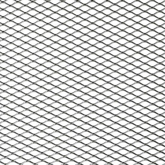 AutoStyle Racegaas aluminium - ruitdesign 16x8mm - 125x25cm - Zilver