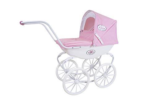 KNORRTOYS knorr® speelgoed poppenwagen Class ic kinderwagen roze/wit