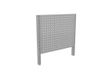 Treston Geperforeerd paneel voor LMT breedte 150 cm Wit, Grijs Staal