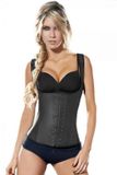 Ann Chery Waist Trainer Afslank Vest - 3 Haken Rijen - 100 % Natuur Latex - Zwart - Maat XS