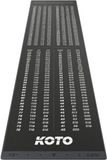 KOTO darts KOTO - Carpet Checkout Dartmat - Grijs 237 x 60 cm - Score Indicator - Antislip