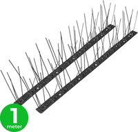 VerminBuster Duivenpinnen RVS - 1 meter - Zwart - Vogelwering - Anti Klim Strip