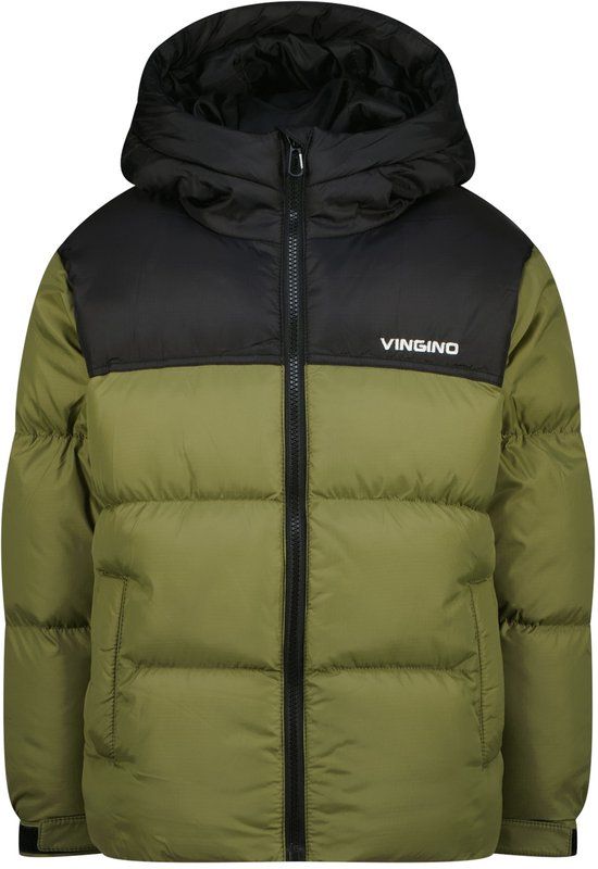 Vingino Thorther Jongens Buitenjas - Army Green - Maat 164