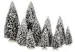 Luville Evergreen Kerstdorp Miniatuur Bomen Set van 12 Stuks