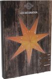 Svenska Living Hit Trading B.V. Papieren decoratie kerstster lampion wit 76 cm