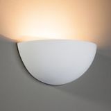 Lindby Wandlamp Pascali - 1 licht - Gips, metaal - Wit
